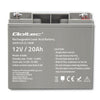Qoltec AGM battery | 12V | 20Ah | Maintenance-free | Efficient| LongLife | for UPS, scooter