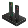 Qoltec M.2 SSD drive docking station | NVMe | SATA | USB-C | DUAL 2 x 2TB