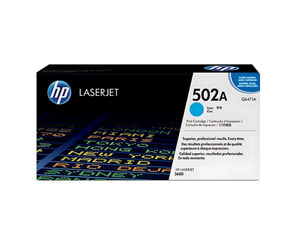 Original HP 502A Q6471A CYAN toner cartridge