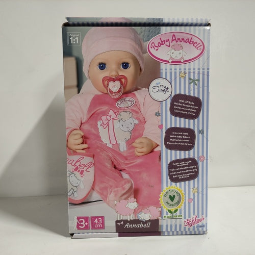 Ecost Customer Return Baby Annabell, Doll, Baby Annabell Soft Doll with Functions, 8 l