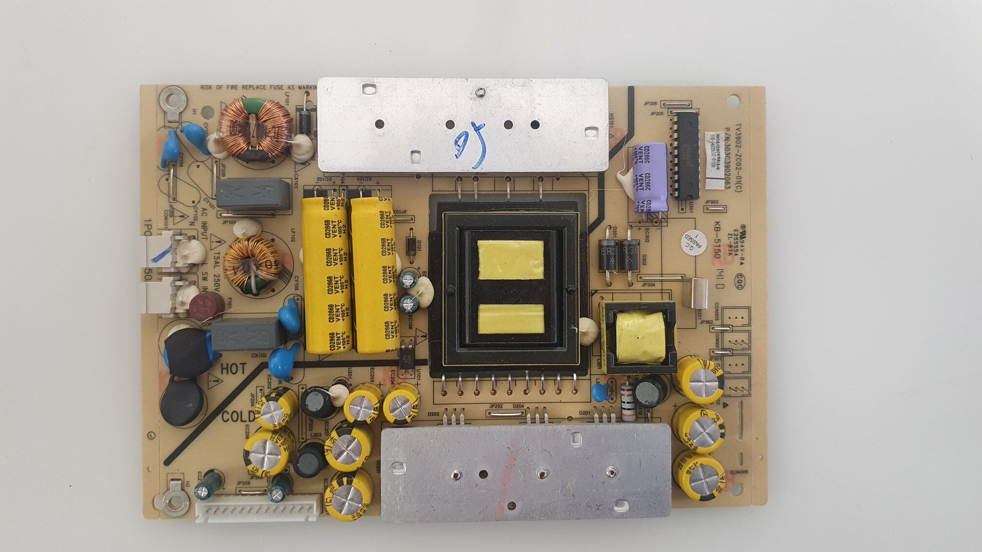 TV3902-ZC02-01(C) 303C3902063 power supply JVC LT-40E710 (defective - for spare parts)