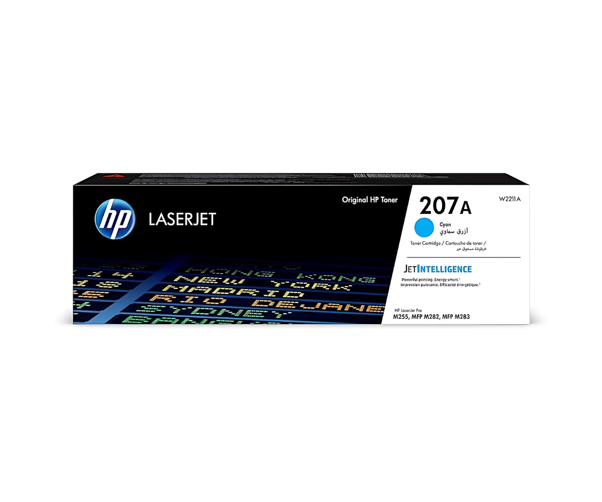 HP 207A Cyan Original LaserJet Toner Cartridge (W2211A)