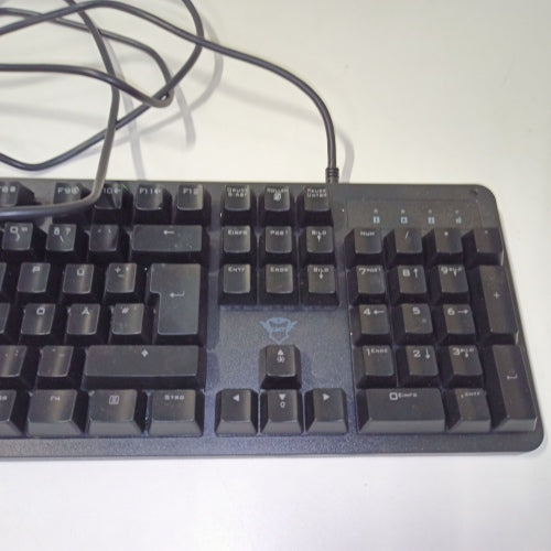 Ecost customer return Trust Gaming Mechanical Gaming Keyboard GXT 1863 Thaz, German QWERTZ Layout, M