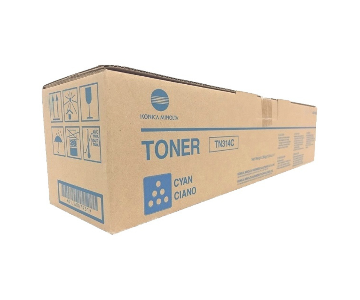 Konica Minolta A0D7431 (TN314C) Original Cyan Toner Cartridge