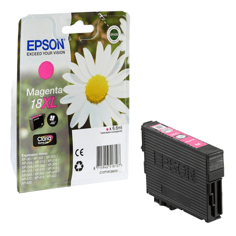 Original Epson 18XL Magenta High Capacity Ink Cartridge - open box