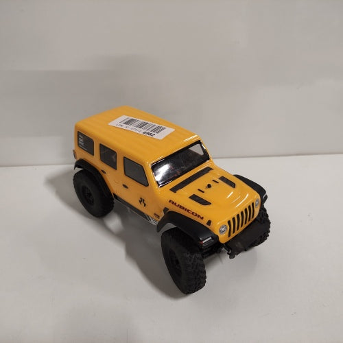 Ecost Customer Return Axial-1/24 SCX24 2019 Jeep Wrangler JLU CRC 4WD Rock Crawler Brushed RTR, Yell