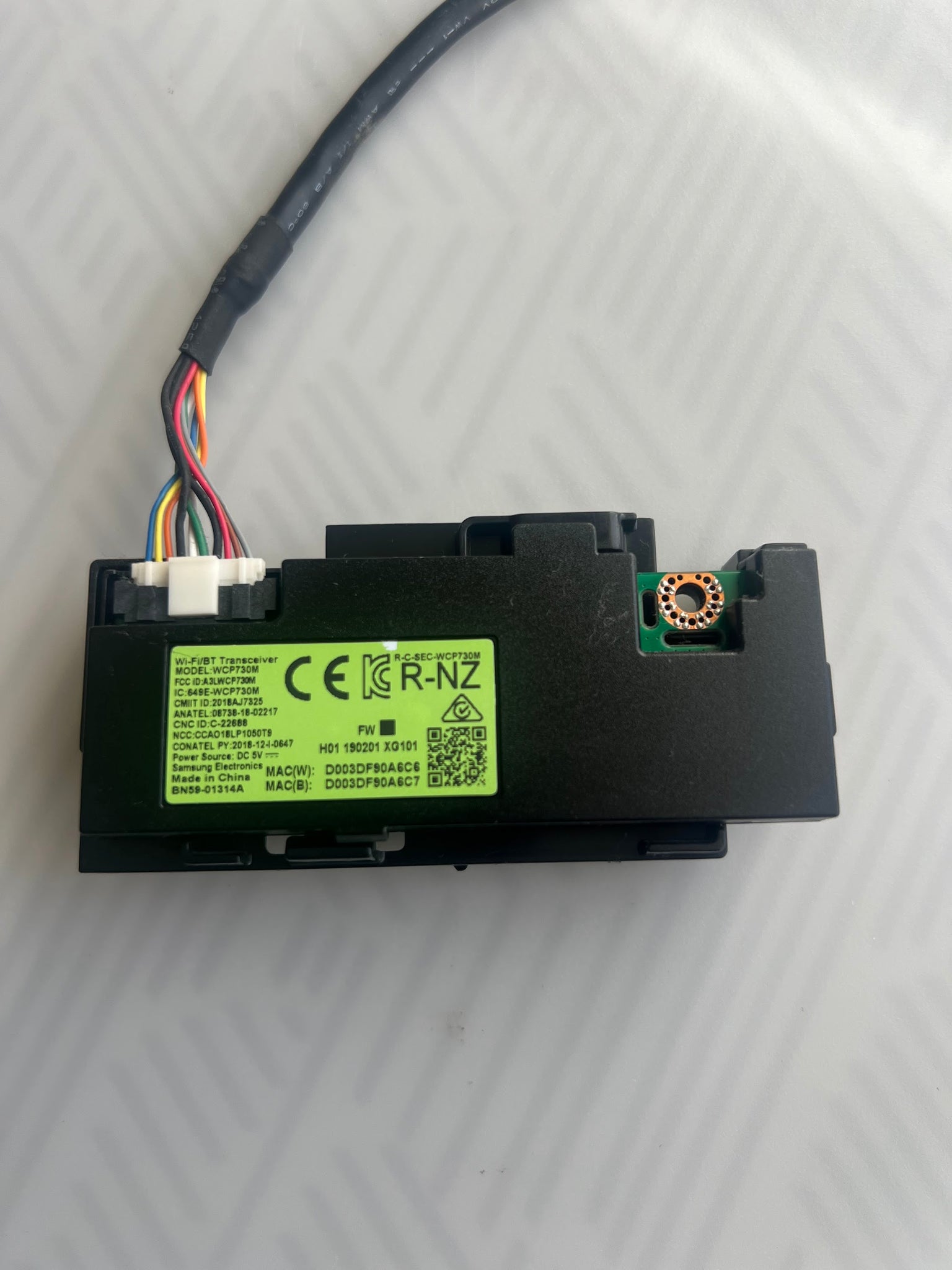 WCP730M BN59-01314A Wi-Fi/Bluetooth module with cable for Samsung QE55Q67RAT