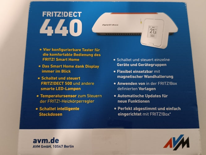 Ecost customer return AVM Fritz DECT 440 (Portable, Customisable Buttons for Operating Smart Home, C