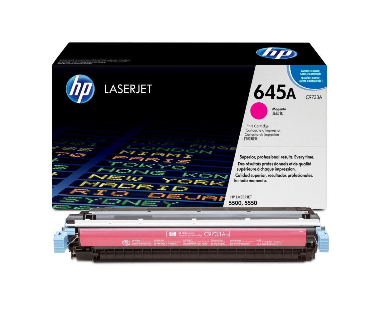 HP 645A Magenta LaserJet Toner Cartridge (C9733A)