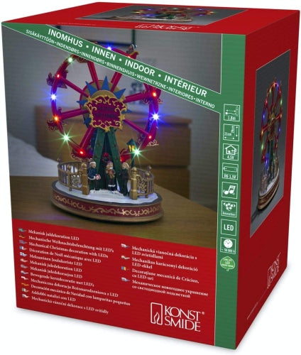 Ecost customer return Konstsmide LED Scenery Ferris Wheel with Animation, 3440000EE, Mult