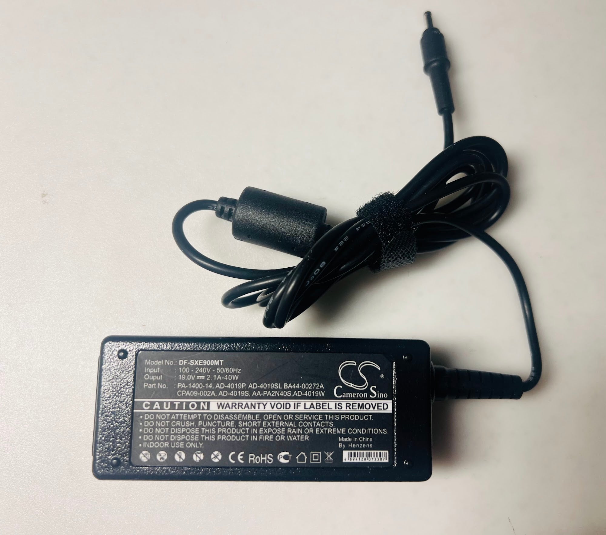 Cameron Sino DF-SXE900MT Adapter (Samsung compatible) - 19V 2.1A 40W