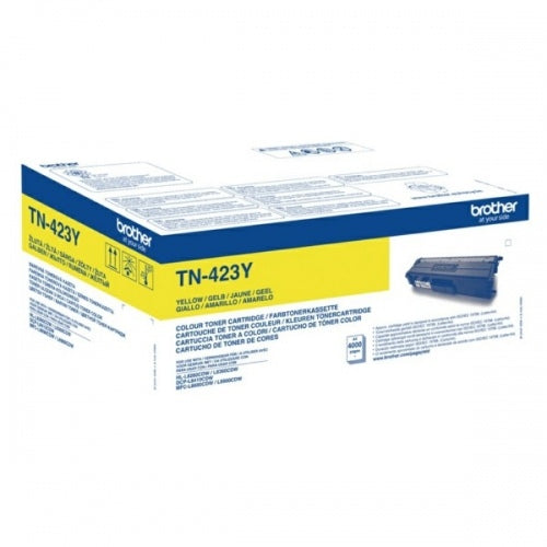 Brother TN-423 (TN423Y) Toner Cartridge, Yellow