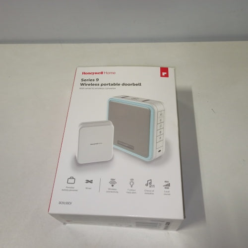 Ecost customer return Honeywell Series 9 Portable Doorbell with Halo Light and Wired to Wirefree Con