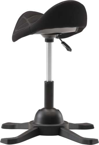 Up Up Toronto ergonomic balance stool Black, Black fabric, longer gas lift