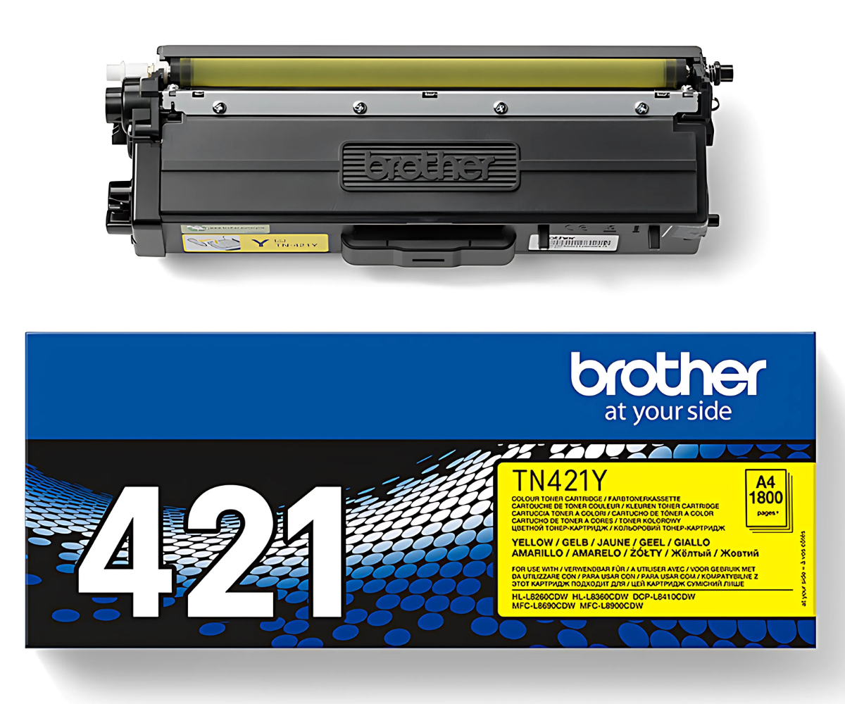 Brother TN-421Y Yellow Original Toner Cartridge