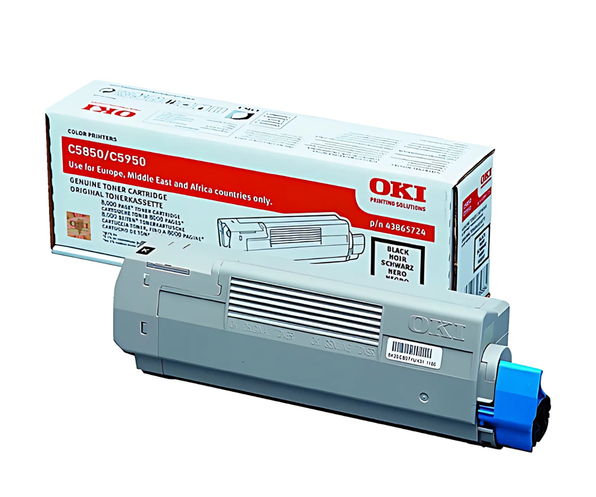 Original OKI Black Toner Cartridge (43865724)