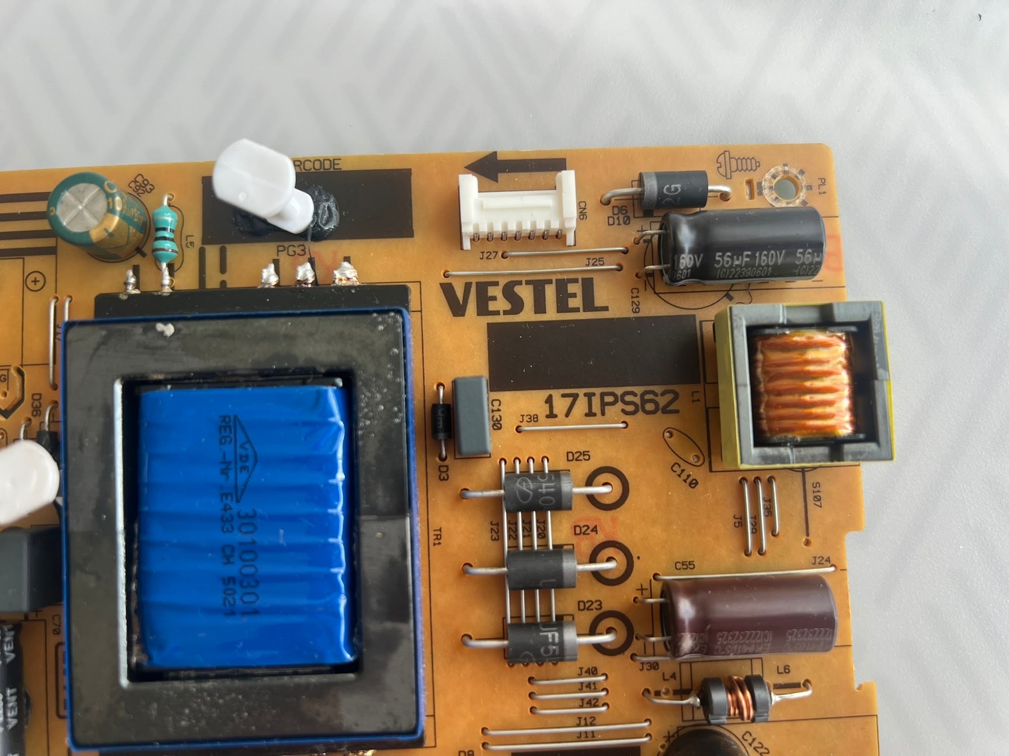 Vestel 17IPS62 power supply (JVC LT-43C700 type)