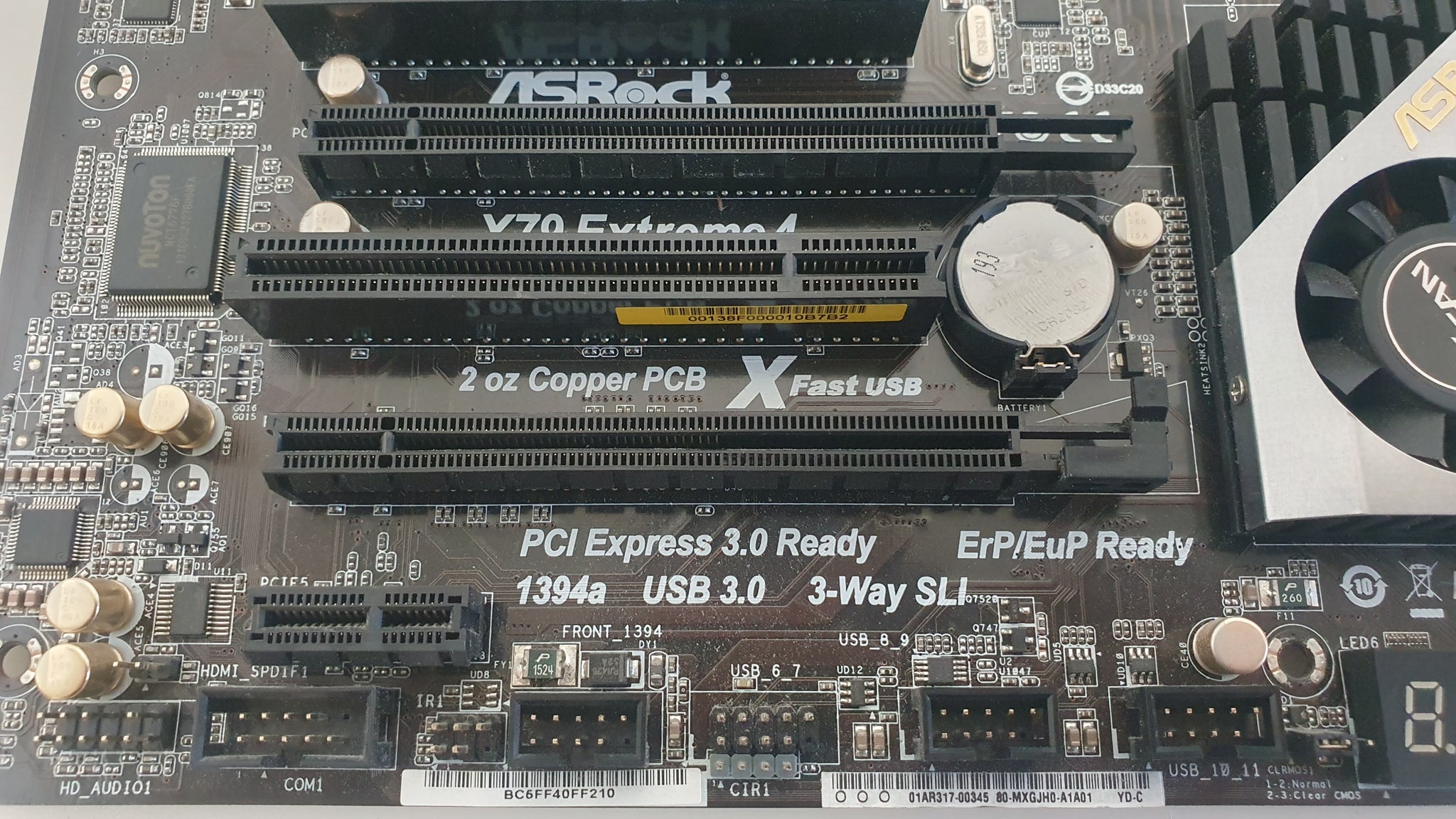 ASRock V70 Extreme 4 REV. G/A 1.03 mainboard (defective - for spare parts)