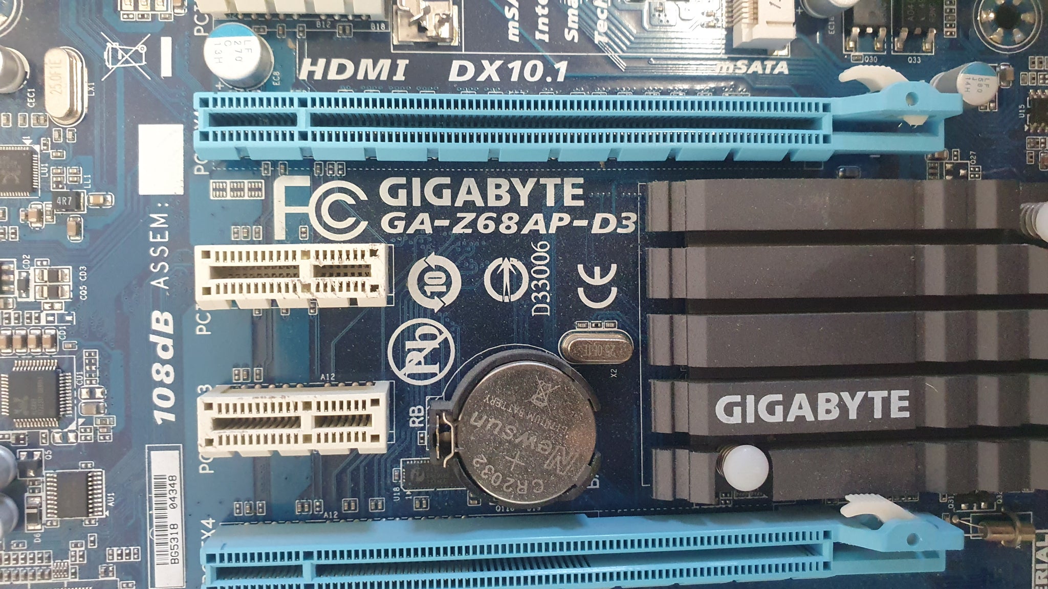GIGABYTE GA-Z68AP-D3 mainboard - (defective - for spare parts)