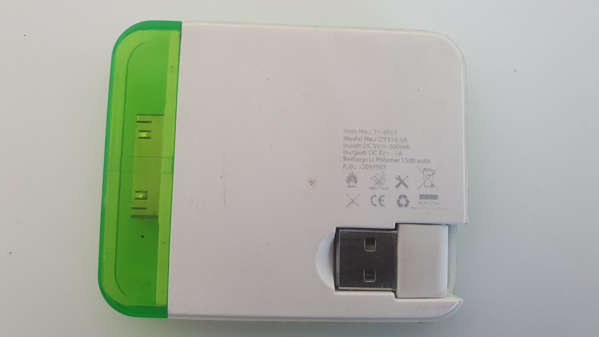 OYAMA OY316-6A Portable 1500mAh Power Bank – Portable Charger