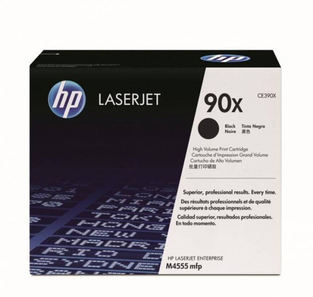 HP 90X Black Toner Cartridge CE390X - open box