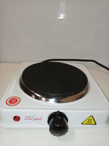 Ecost Customer Return, Electric Stove, COOK1 Melchioni Family Electric Cast Iron Plate 15.5 cm, Adju