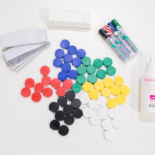 TK-Team starter pack (cleaning solution, markers, eraser, eraser 10 replacement surfaces)