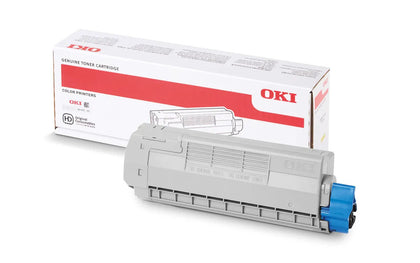 Oki Original Yellow Toner Cartridge (6 000 Pages) 43865721 - open box