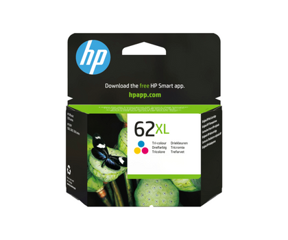 Original HP C2P07AE 62XL Cyan, Magenta, Yellow Ink Cartridge