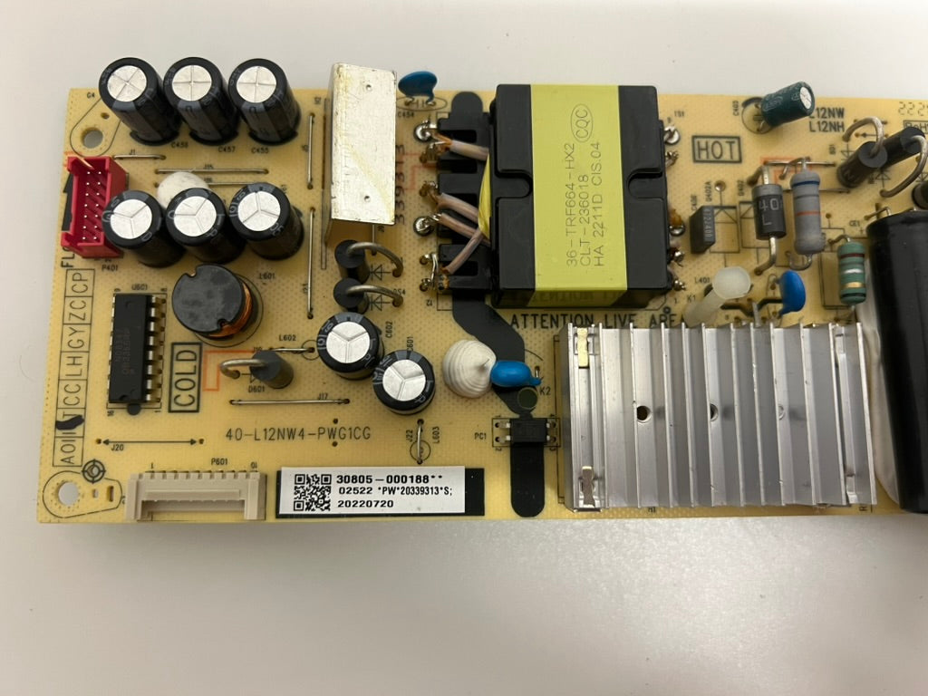 TCL 43QLED760 power supply 40-L12NW4-PWG1CG