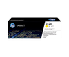 HP 312A Yellow Original LaserJet Toner Cartridge, CF382A