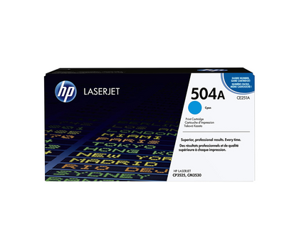 Original HP 504A CE251A CYAN Toner Cartridge