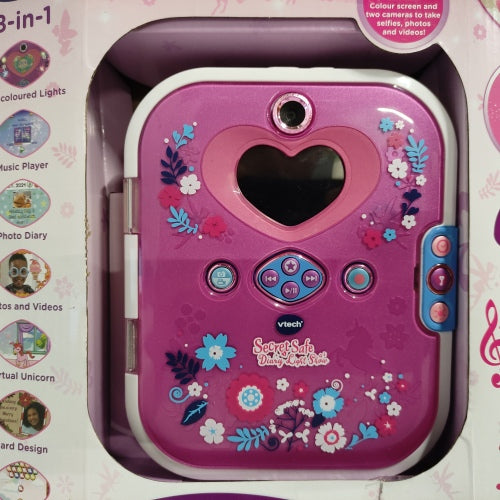 Ecost Customer Return Vtech Purple Secret Safe Diary Light Show, Interactive Girls Diary, Secret Dia