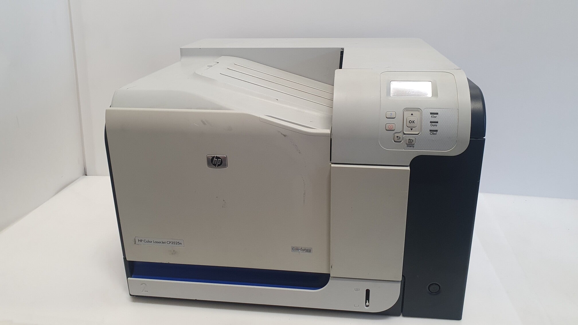 HP Color LaserJet CP3525n laser printer, 117K copies