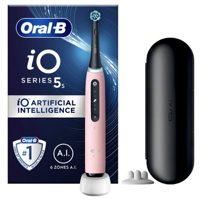 Oral-B iO Series 5s Electric Toothbrush, Blush Pink