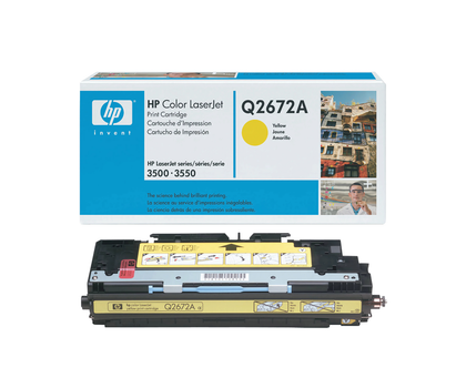 Original HP 309A Q2672A YELLOW Toner Cartridge