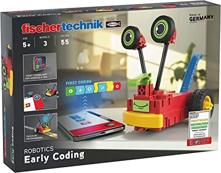 Ecost Customer Return fischertechnik 559889 ROBOTICS - Early Coding Kit, Experiment Box for 3 Robot