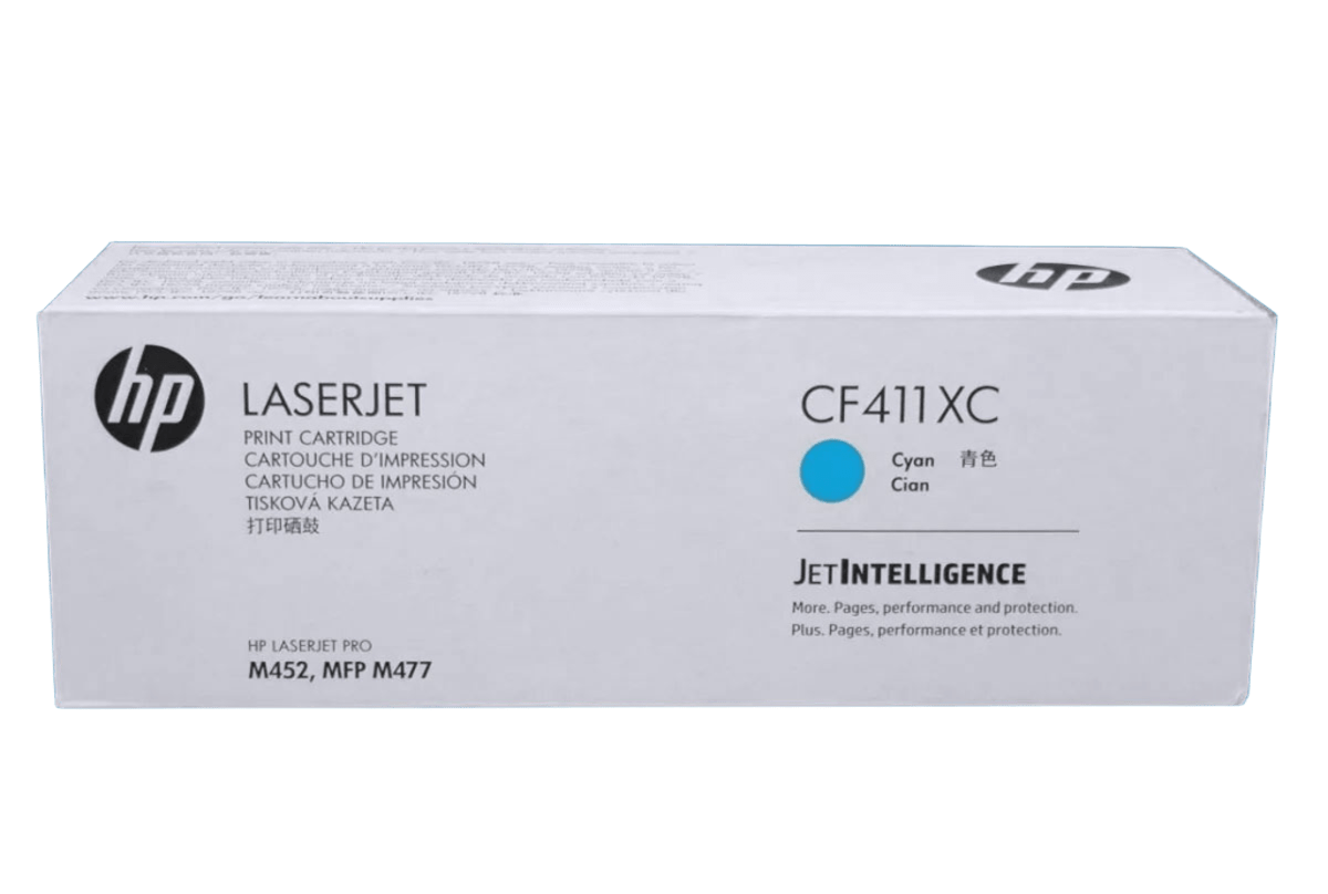 HP 410X high capacity cyan toner cartridge - CF411XC - open box