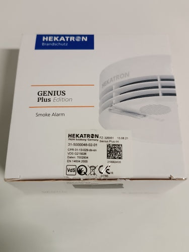 Ecost customer return Hekatron Genius Plus Edition Smoke Detector with 10 Year Battery – Test Winner