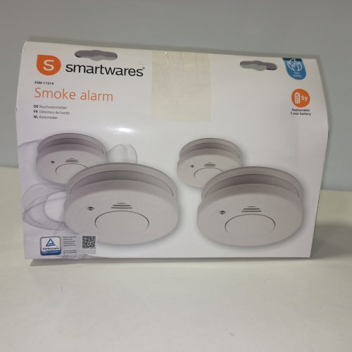 Ecost customer return Smartwares TÜV tested smoke detector/fire detector.