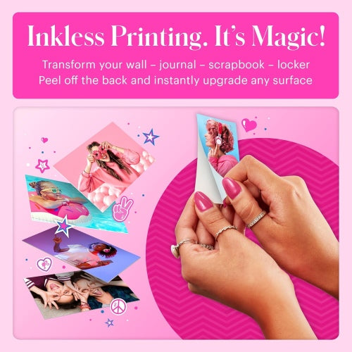 Barbie x Kodak STEP Slim Instant Mobile Photo printer Colour ZINK 2x3'' 1ppm, Bluetooth, Pink