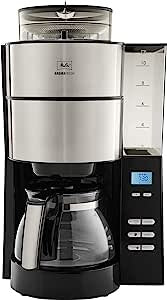 Ecost customer return Melitta 102101 filter coffee machine, stainless steel, black