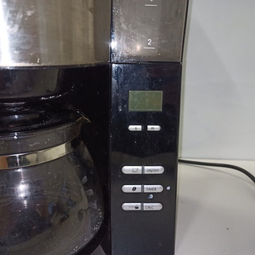 Ecost customer return Melitta 102101 filter coffee machine, stainless steel, black