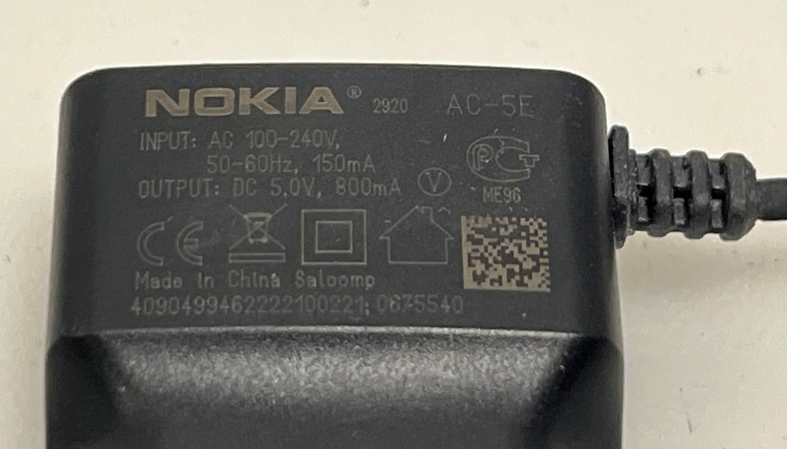 Nokia AC-5E Charger | 5.0V 800mA