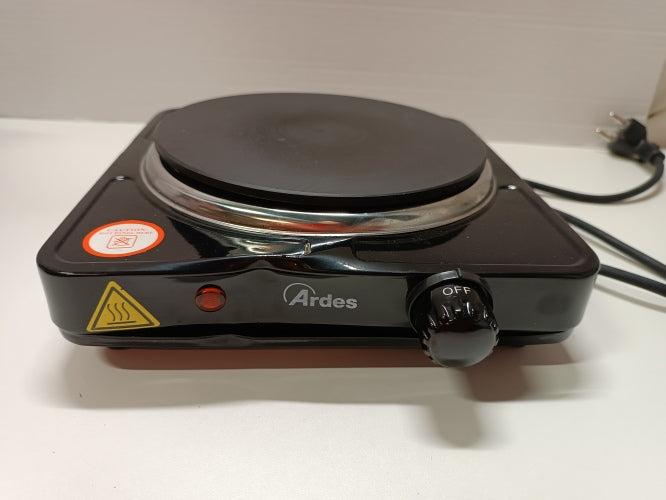 Ecost Customer Return, ARDES - AR1F19 electric hob, 1 cast iron hob, 1500 W, painted steel, diameter
