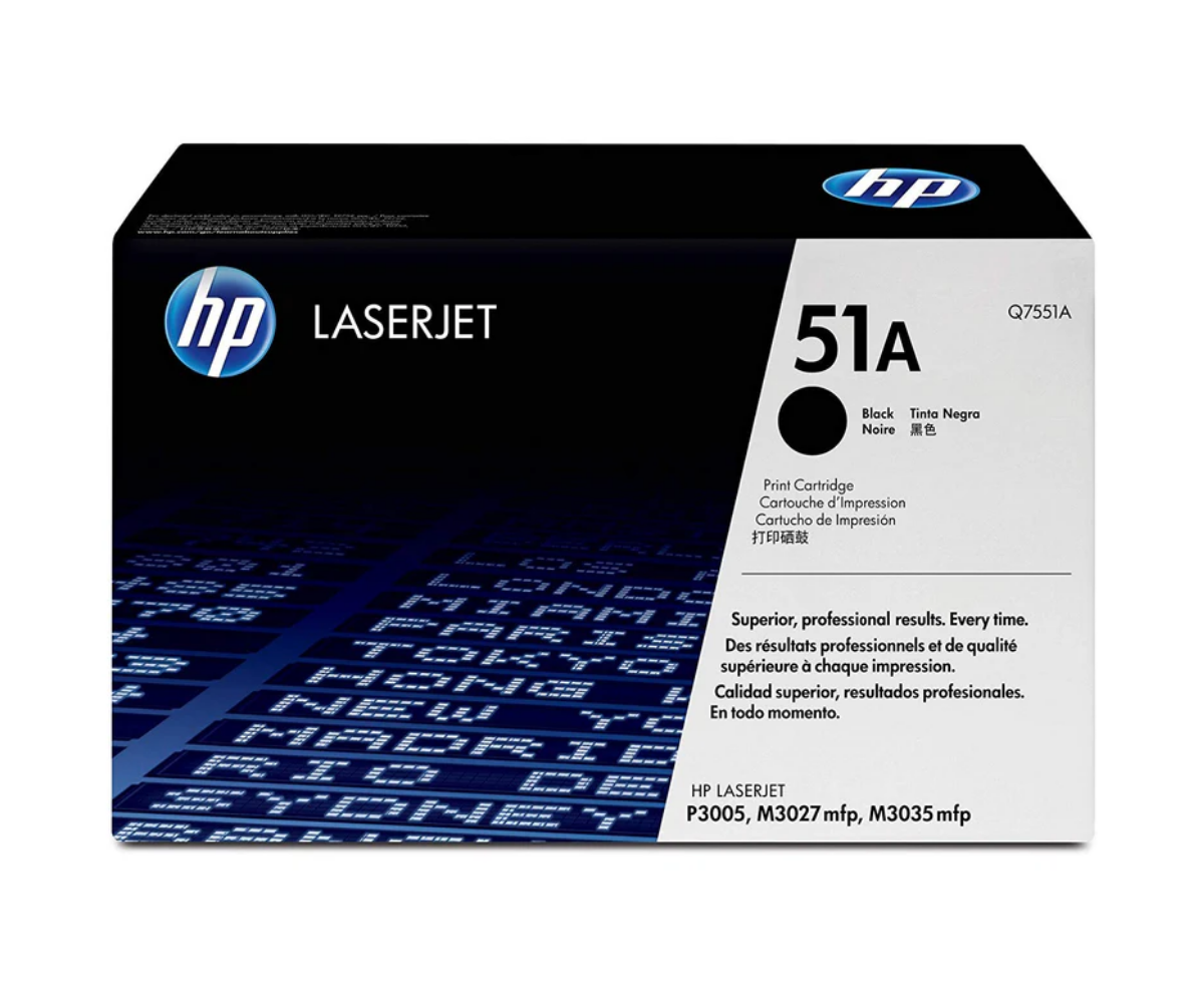 HP 51A Black Original Toner Cartridge - (Q7551A)