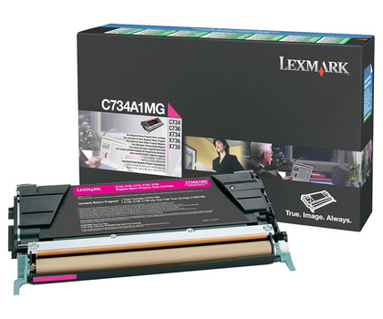 Original Lexmark Magenta Toner Cartridge (C734A1MG)