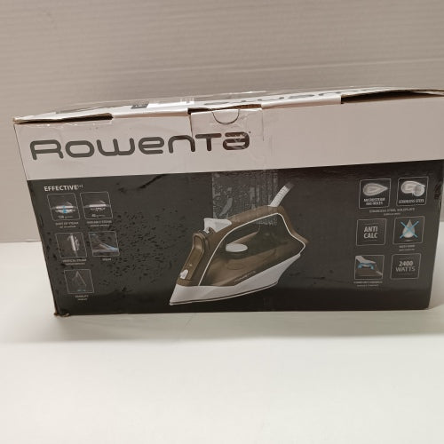 Ecost Customer Return, Rowenta Effective + DX1635 Steam iron Stainless Steel soleplate 2400 W Brown