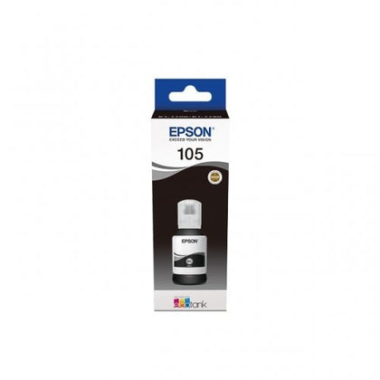 Epson 105 EcoTank (C13T00Q140) Ink Refill Bottle, Black