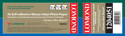 Lomond XL Photo Paper Glossy Self Adhesive 85 g/m2 610mm*20m (50,8mm)